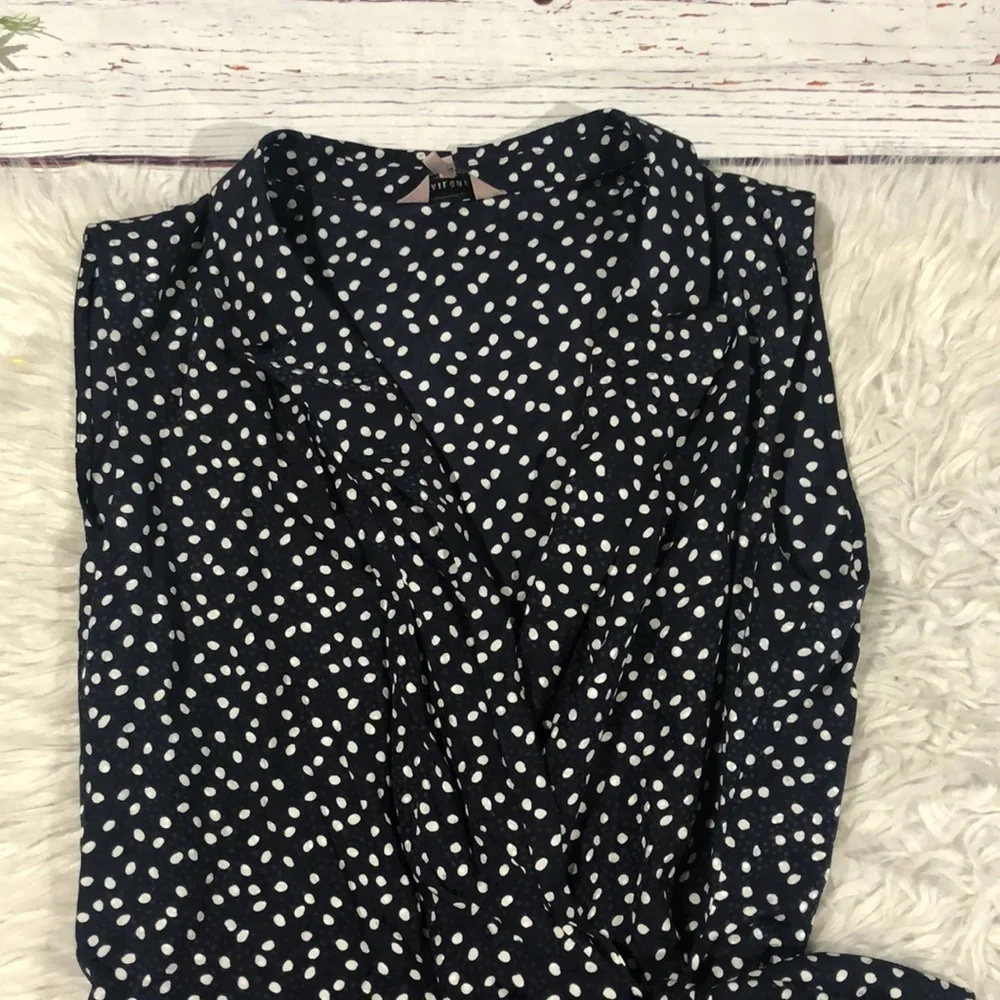 Tailored Rebecca Taylor Pearl Dot Jacquard Faux Wrap Silk Blend Jumpsuit